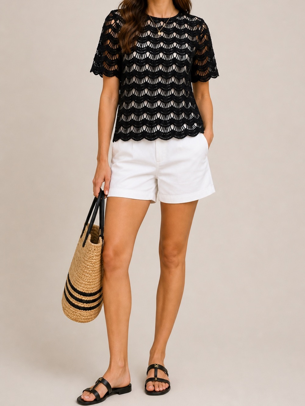 Kate Spade New York Scallop Lace Overlay Blouse NWT Size 8